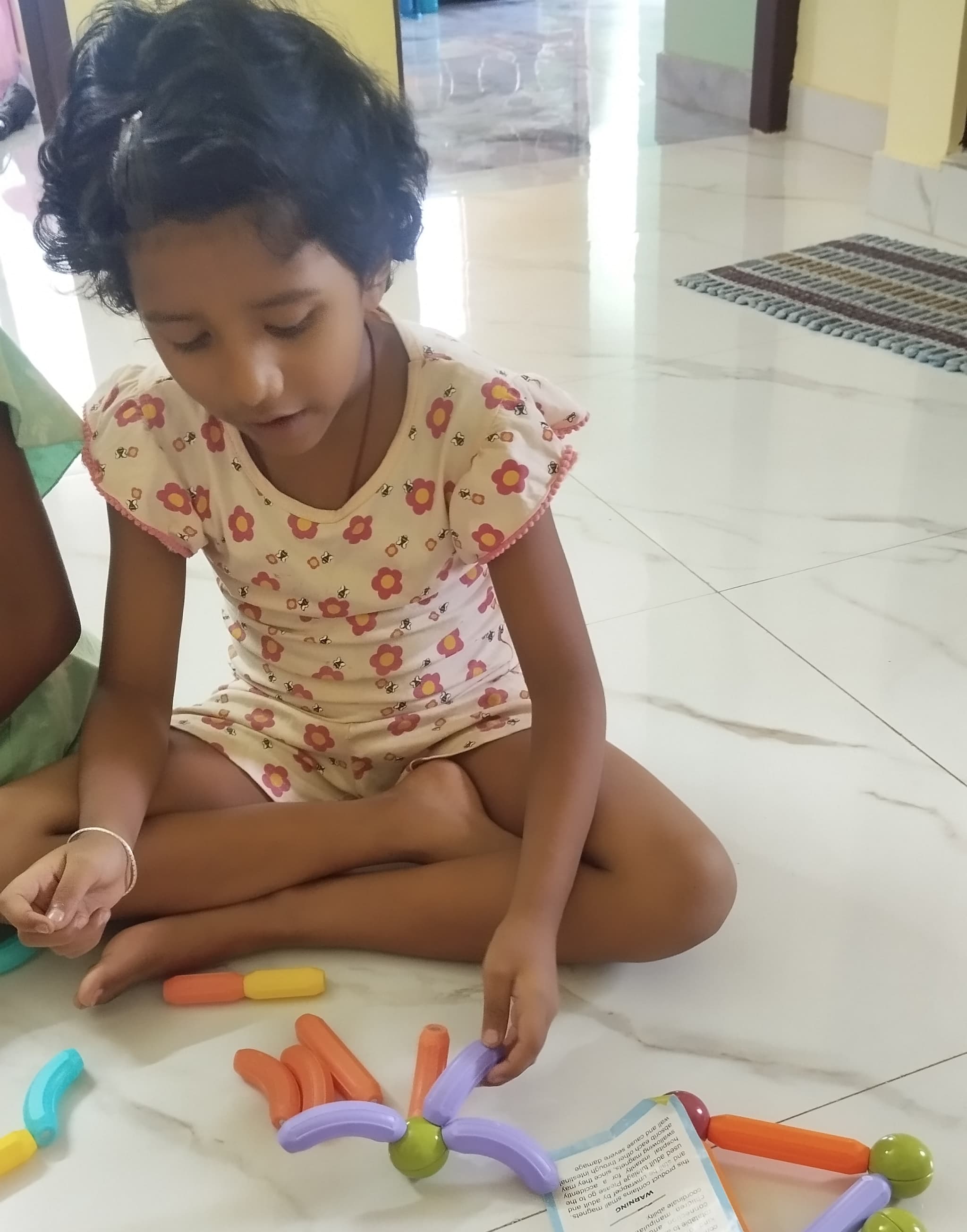 Children making crafts